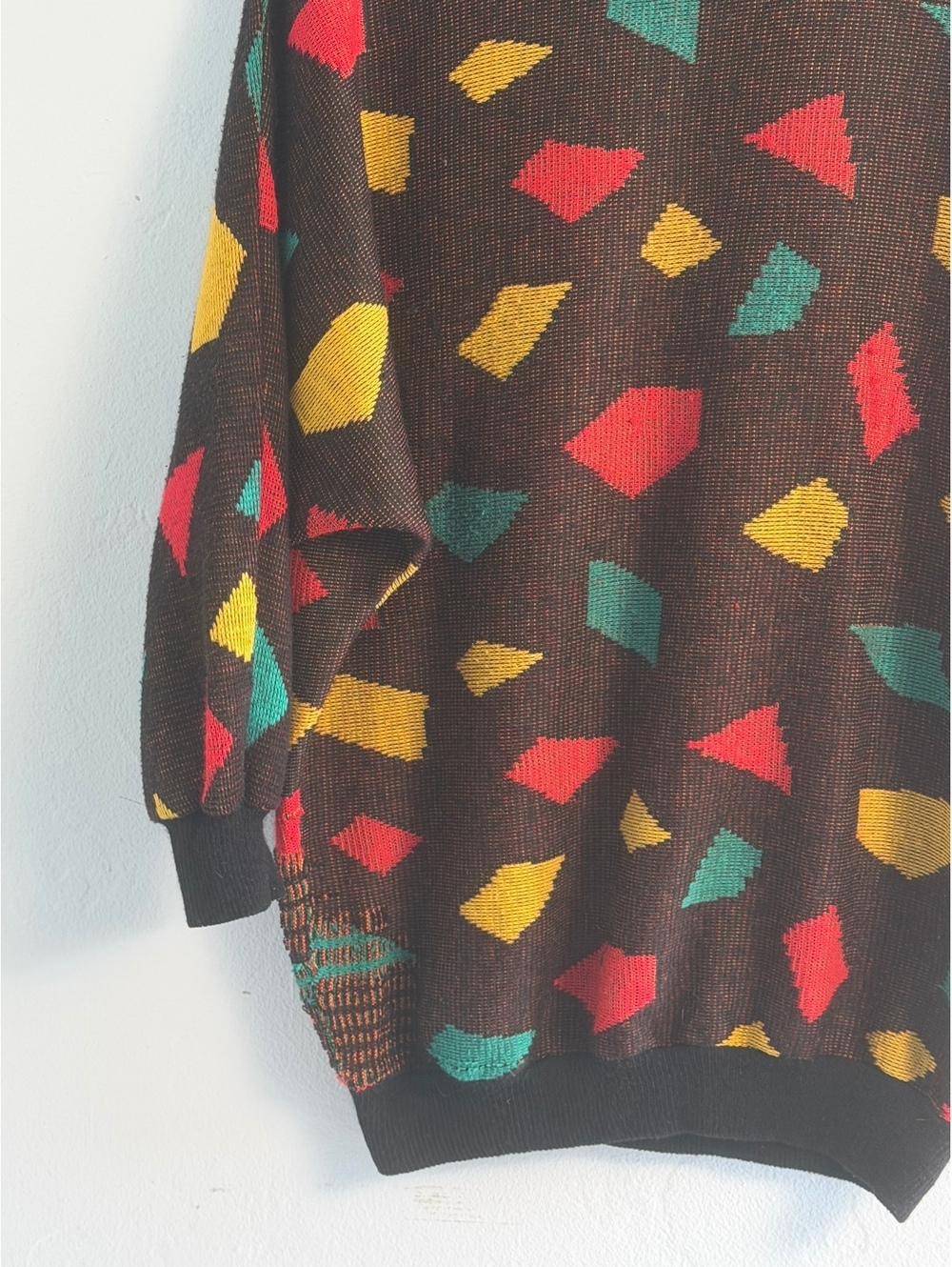 Vintage Geometric Pattern Acrylic Sweater - Picture 5 of 7